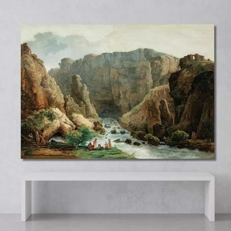 Le Sorgenti Di Fontaine De Vaucluse Hubert Robert