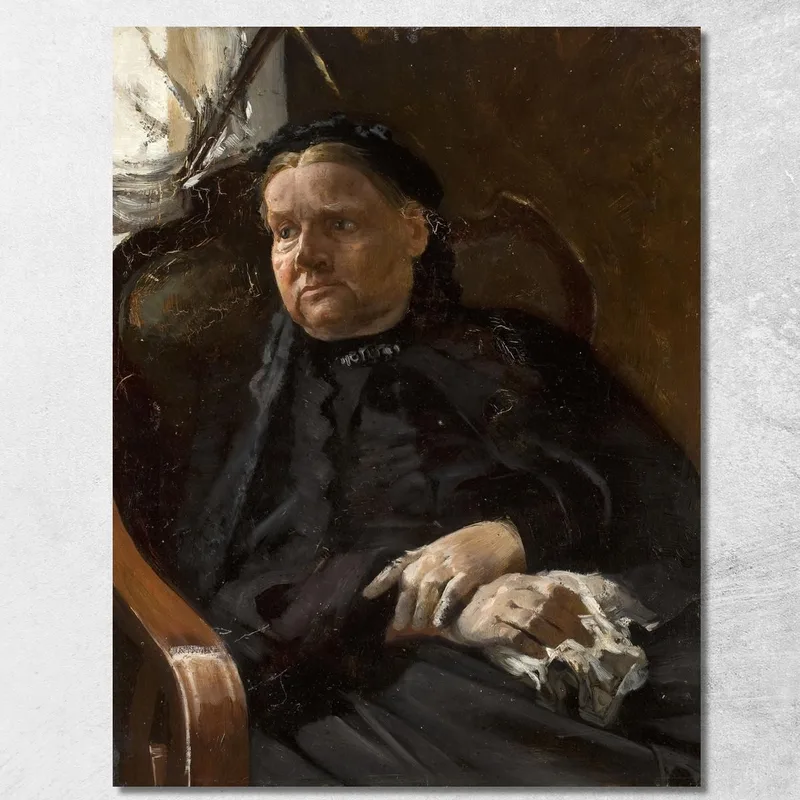 Portrait De La Mère De L'Artiste Jacek Malczewski