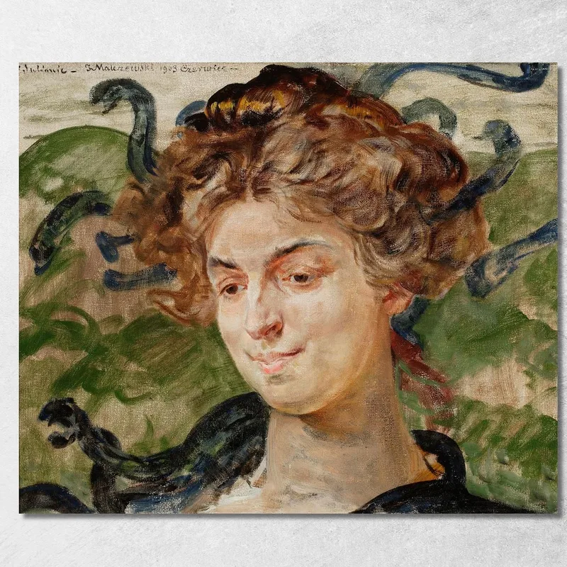Ritratto Dell'Attrice Helena Sulima Nei Panni Di Gorgone Jacek Malczewski