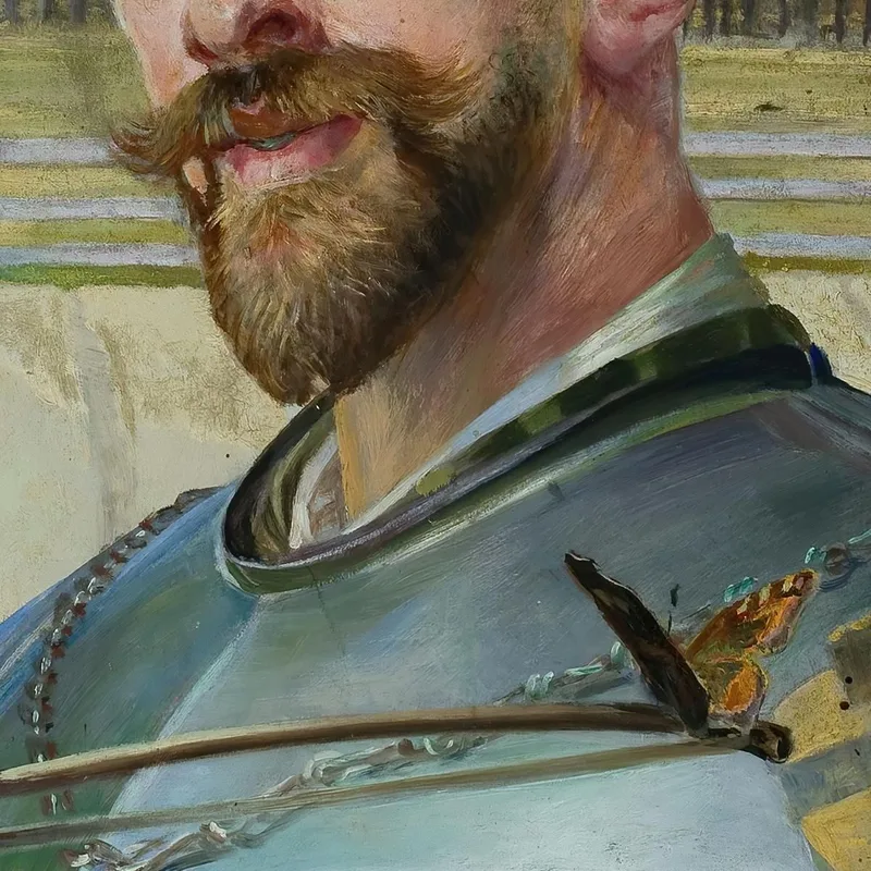 Autoportrait En Armure Avec Violons Jacek Malczewski