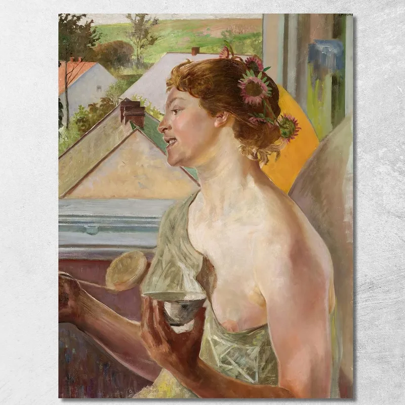 Bulles De Savon (Femme Avec Une Tasse) Jacek Malczewski