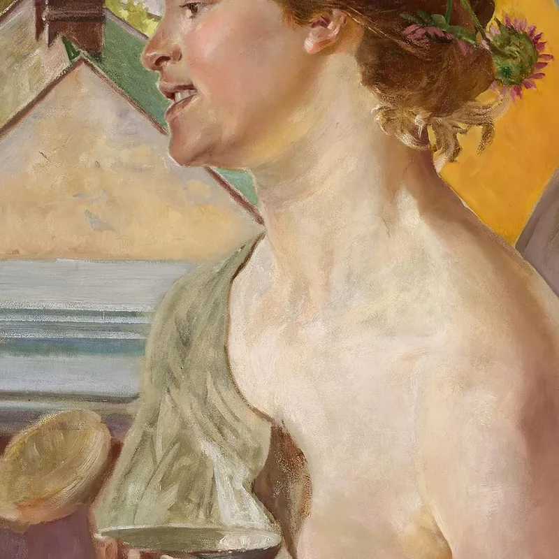Bulles De Savon (Femme Avec Une Tasse) Jacek Malczewski