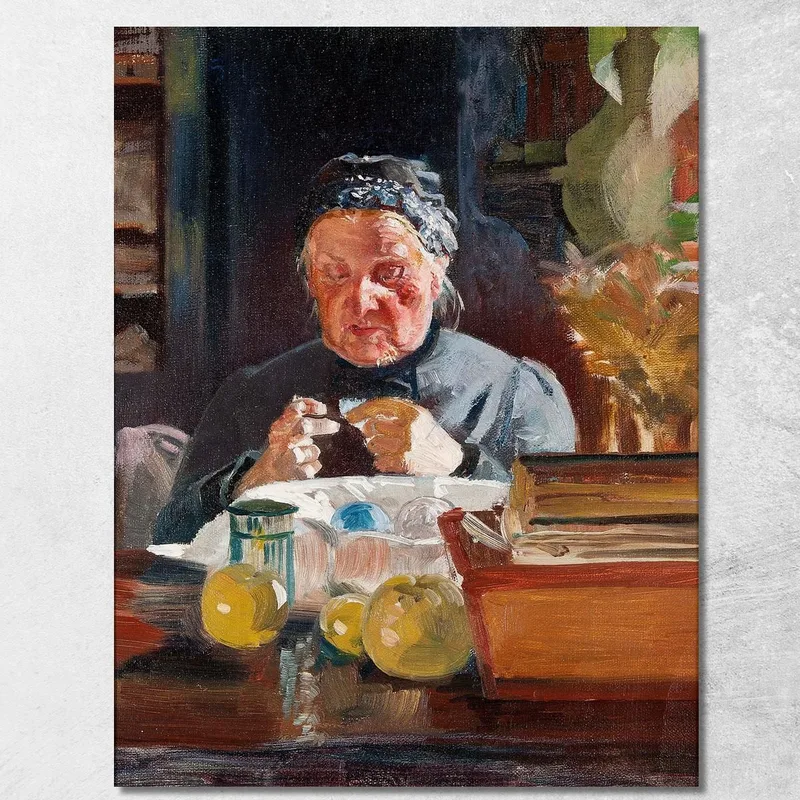 Frau Am Tisch Skizze Jacek Malczewski