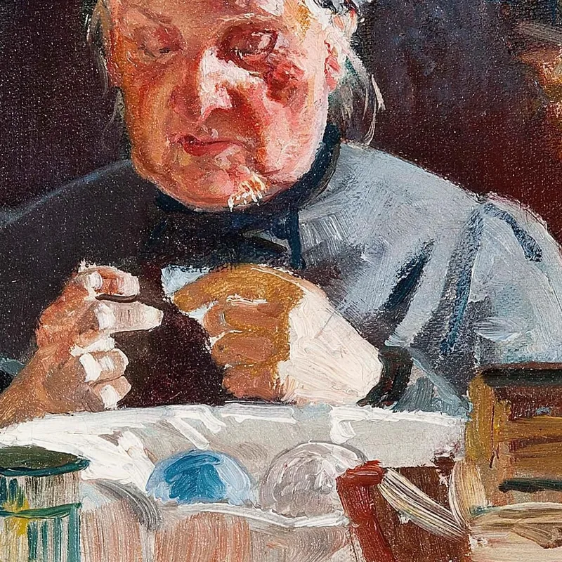 Frau Am Tisch Skizze Jacek Malczewski