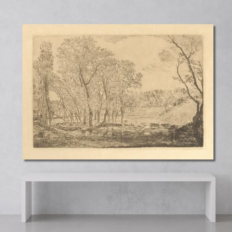 Lo Stagno Con I Pioppi James Ensor