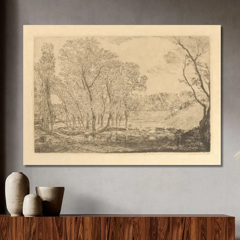 Lo Stagno Con I Pioppi James Ensor