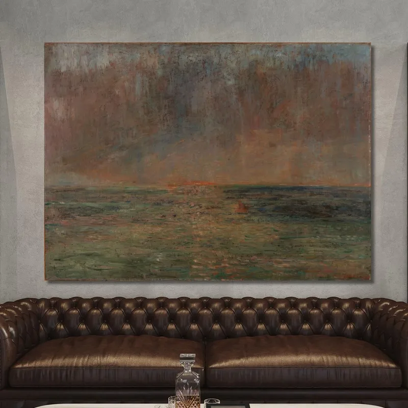 Große Meereslandschaft – Sonnenuntergang James Ensor