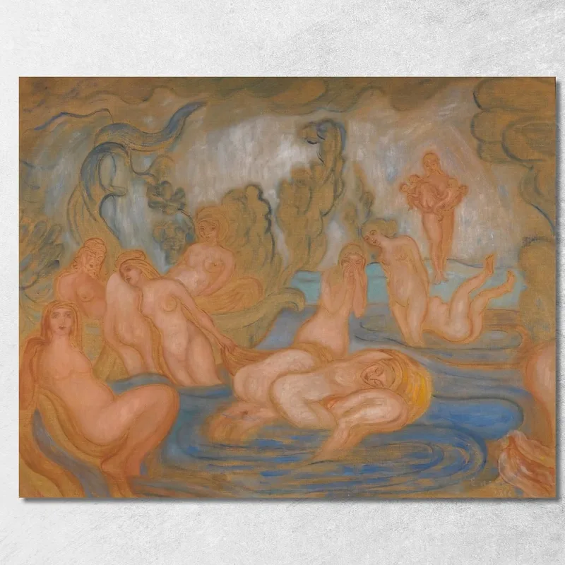 Die Badenden: Geschwungene Und Wellenförmige Linien James Ensor