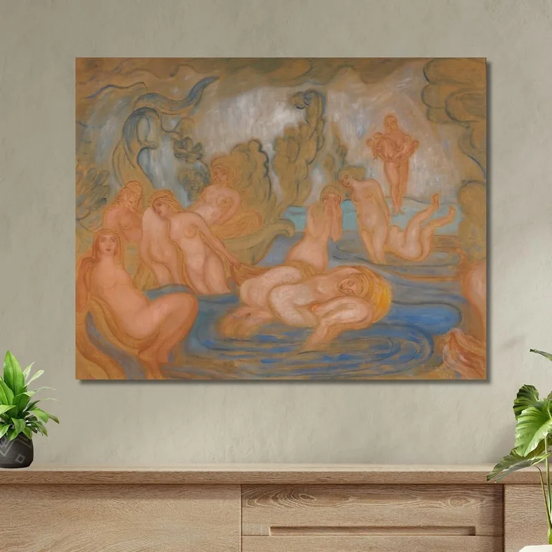 Die Badenden: Geschwungene Und Wellenförmige Linien James Ensor