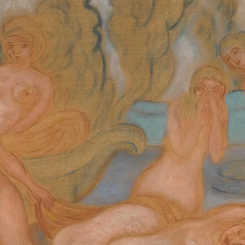 Die Badenden: Geschwungene Und Wellenförmige Linien James Ensor