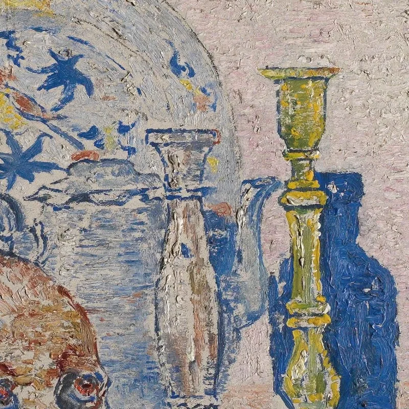 Pierrot Y Esqueleto Con Túnica Amarilla James Ensor
