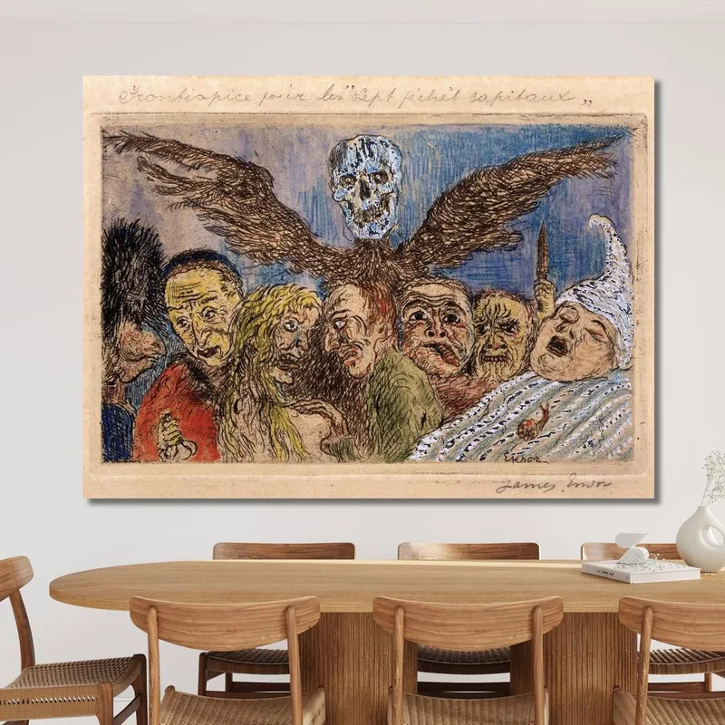 The Deadly Sins Dominated By Death James Ensor