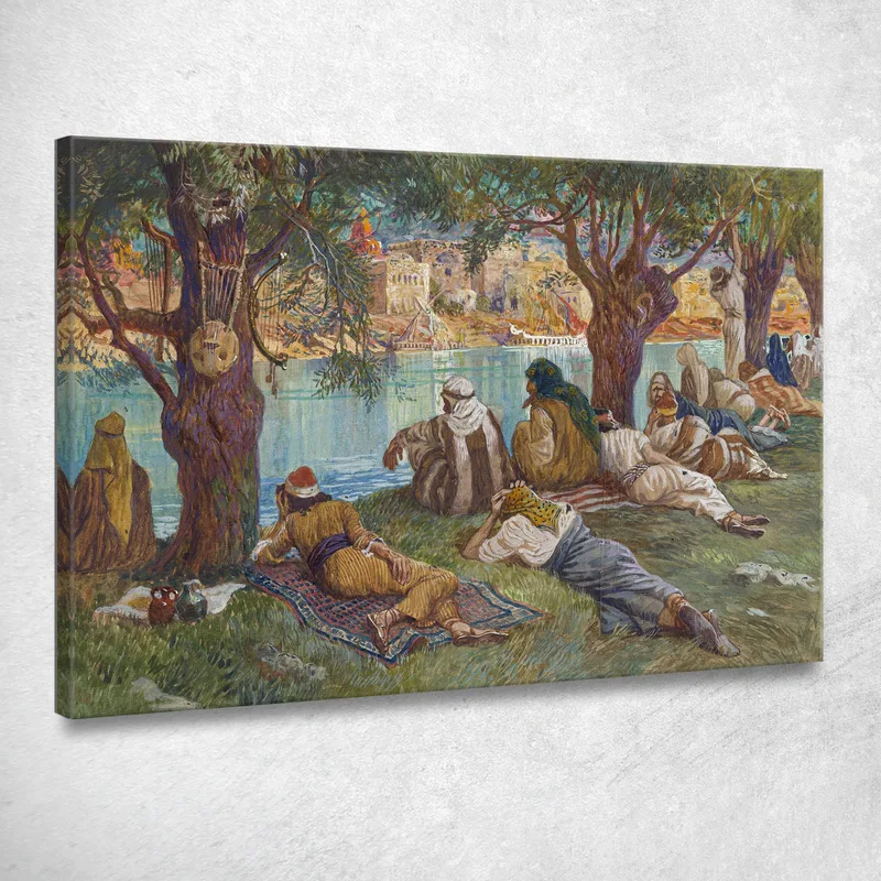 Presso Le Acque Di Babele James Tissot quadro stampa su tela