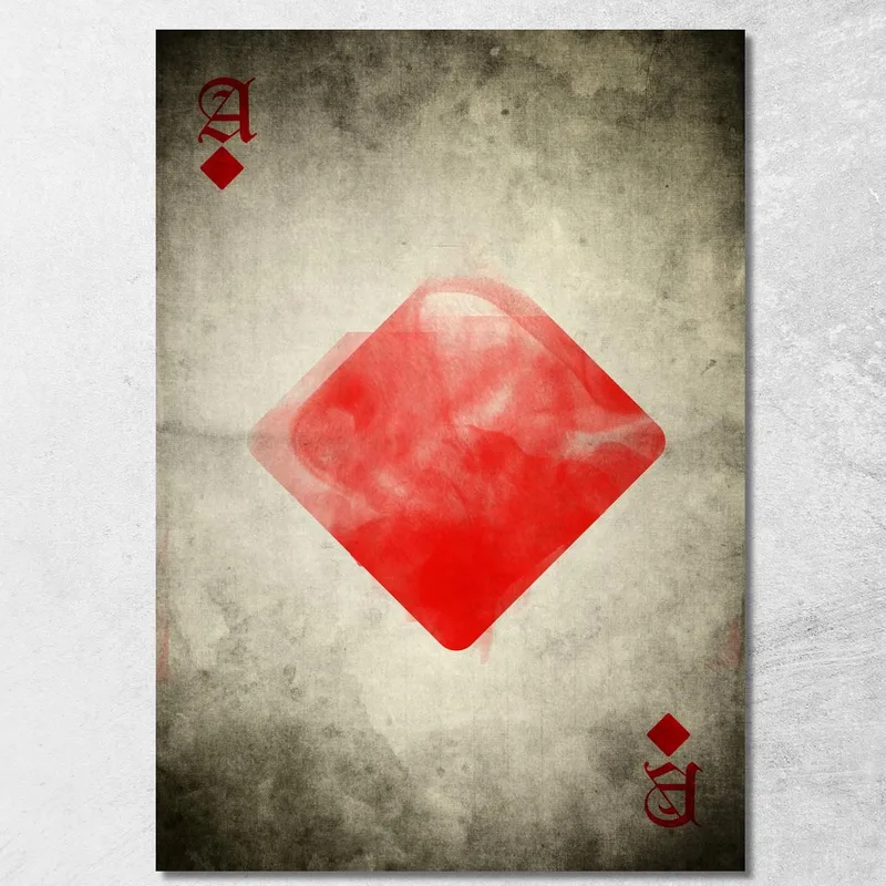 Quadro Carte Da Gioco Asso Di Quadri quadro stampa su tela