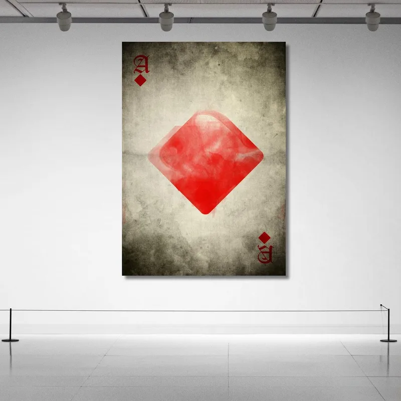 Quadro Carte Da Gioco Asso Di Quadri