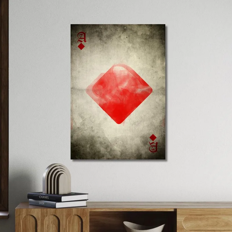 Quadro Carte Da Gioco Asso Di Quadri