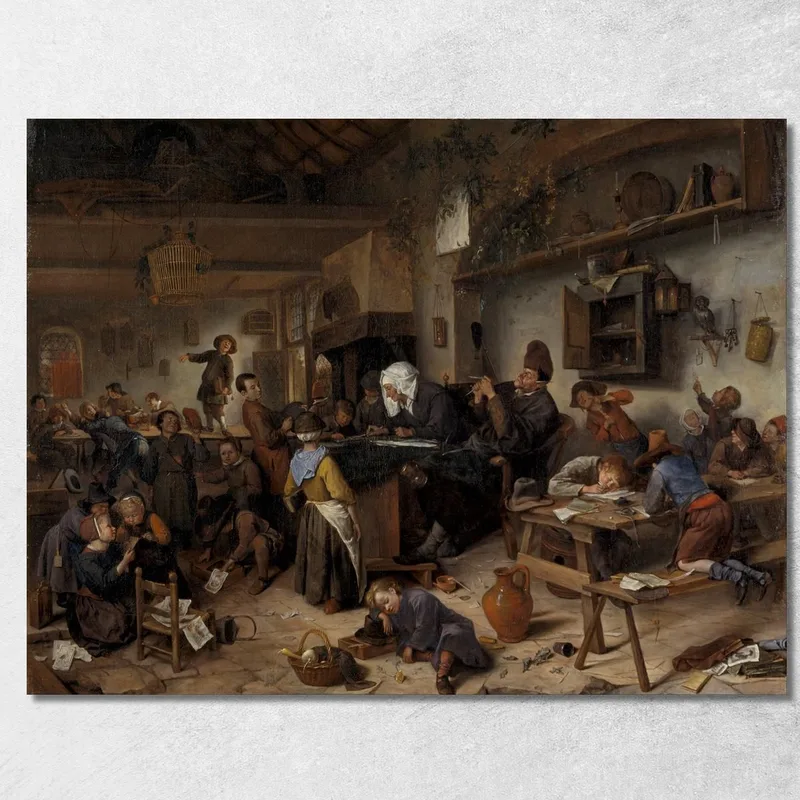 A School For Boys And Girls Jan Steen