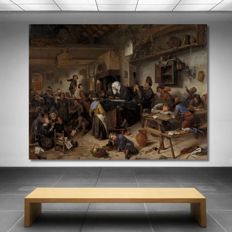 A School For Boys And Girls Jan Steen