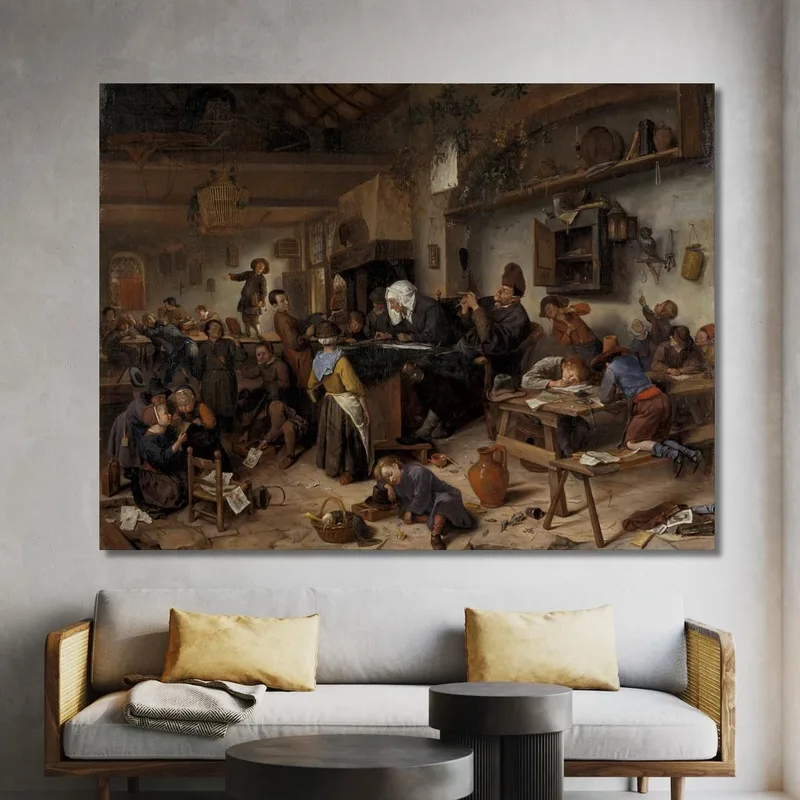 A School For Boys And Girls Jan Steen