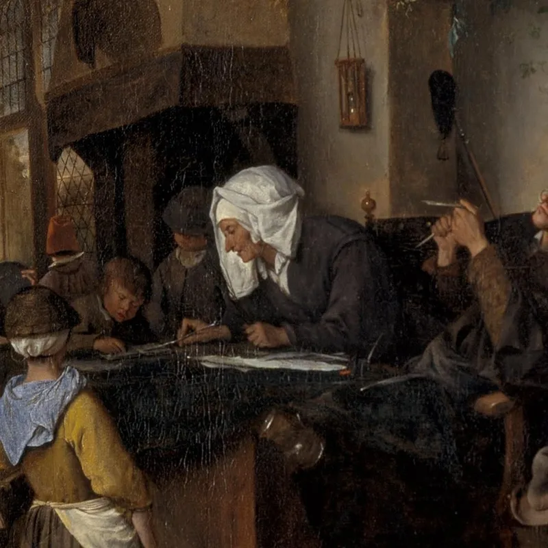 A School For Boys And Girls Jan Steen