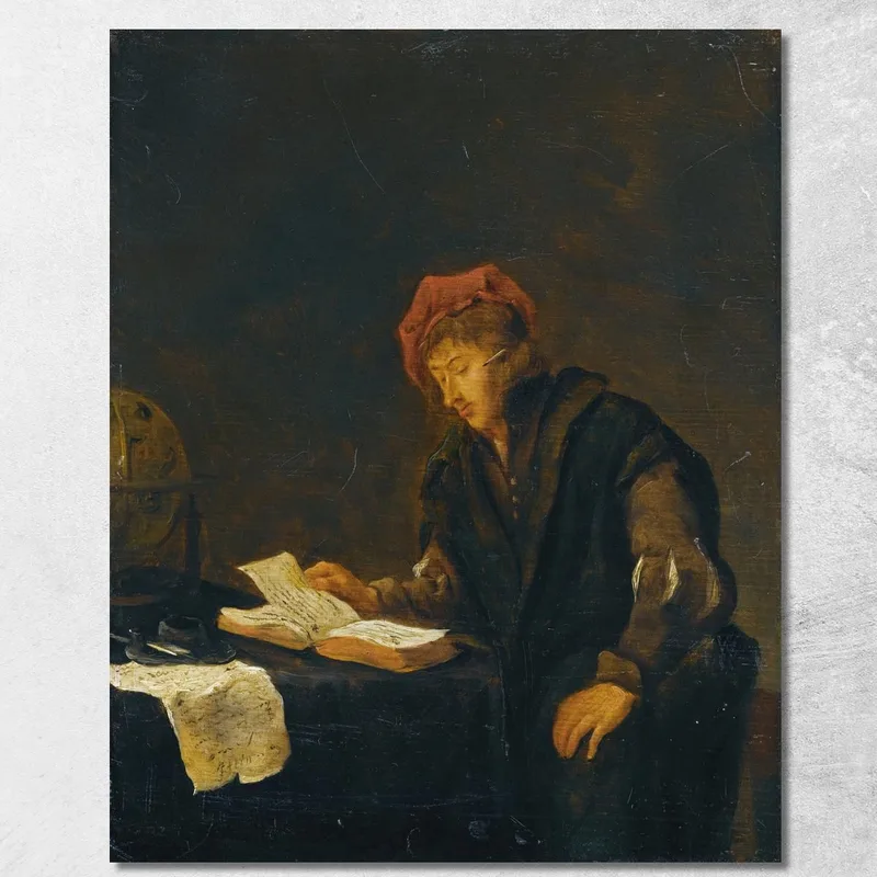 A Youth Reading Jan Steen