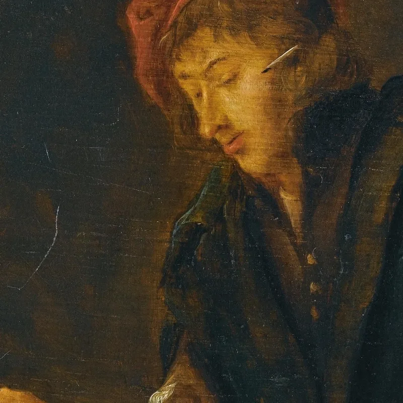 A Youth Reading Jan Steen