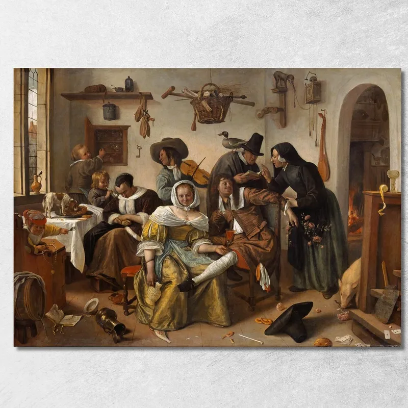 Méfiez-Vous Du Luxe (In Weelde Siet Toe) Jan Steen