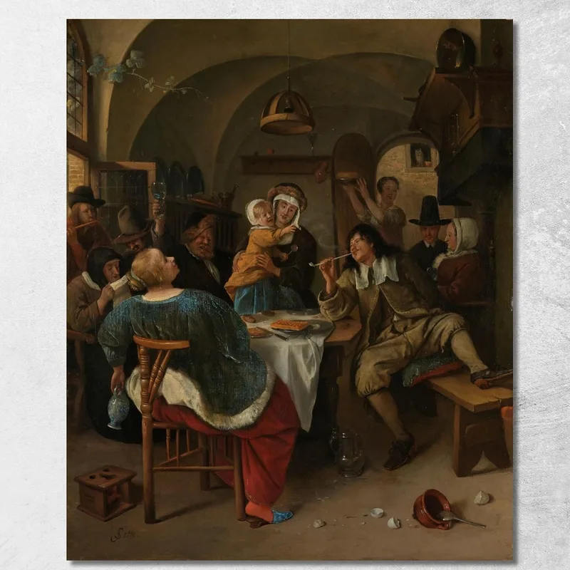 Escena Familiar Jan Steen