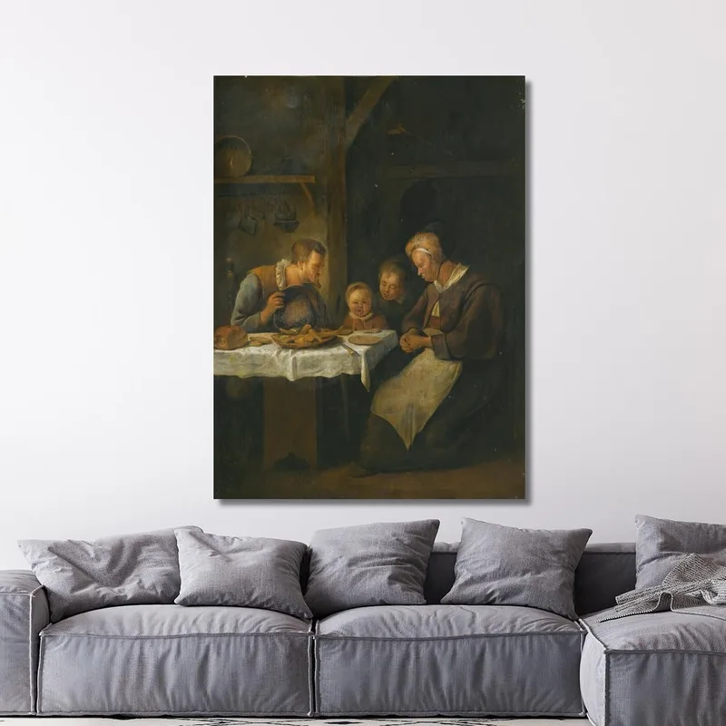 Bendición Antes De Una Comida Jan Steen