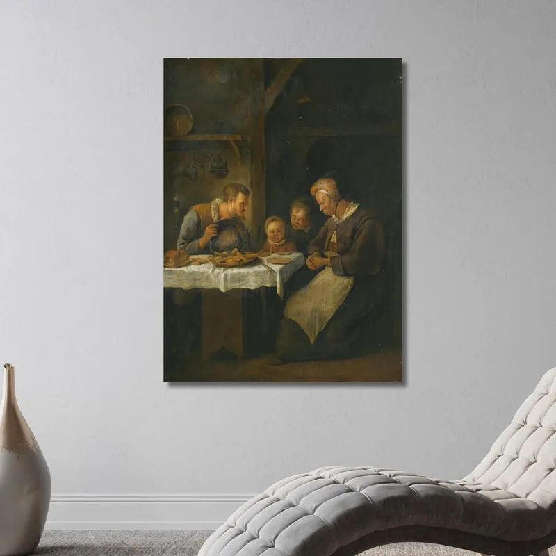 Bendición Antes De Una Comida Jan Steen