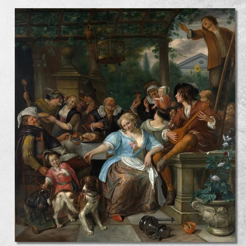 Merry Company On A Terrace Jan Steen