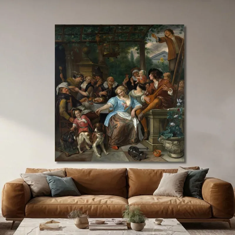 Merry Company On A Terrace Jan Steen