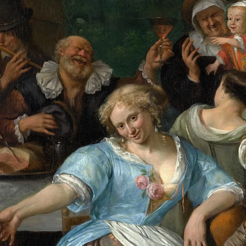 Merry Company On A Terrace Jan Steen