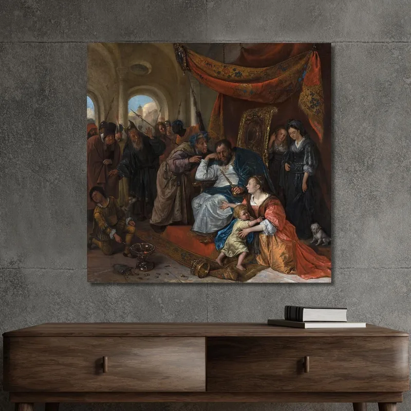 Moses And Pharaoh'S Crown Jan Steen