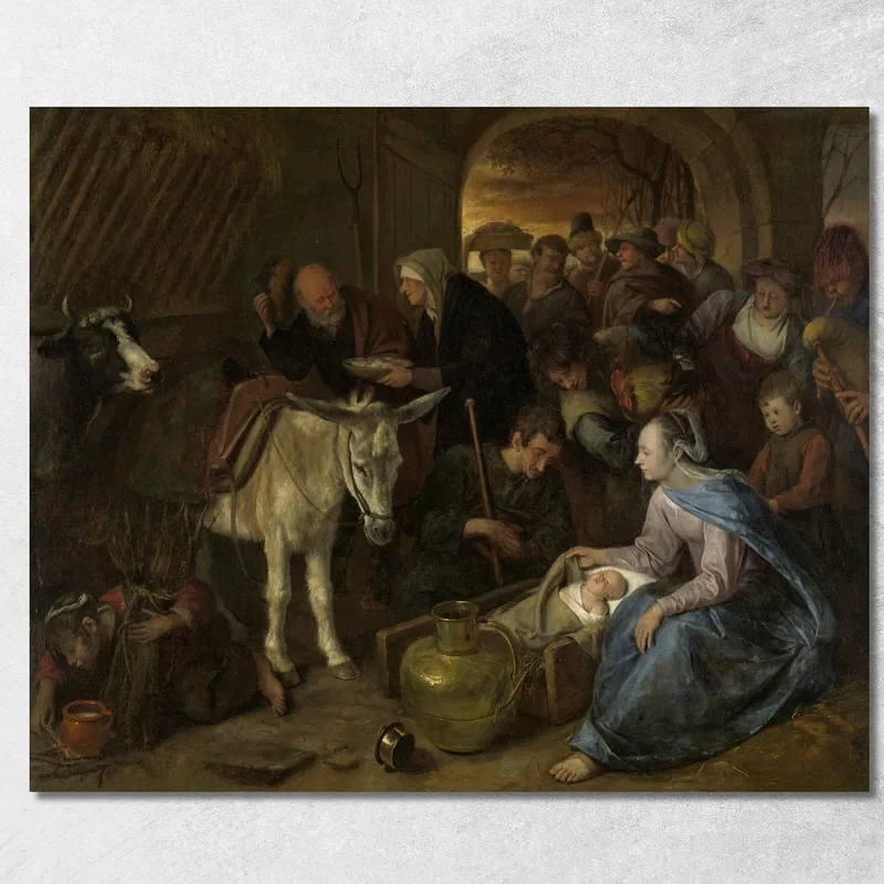 The Adoration Of The Shepherds 2 Jan Steen