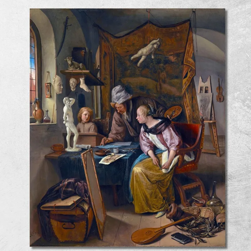 The Drawing Lesson Jan Steen