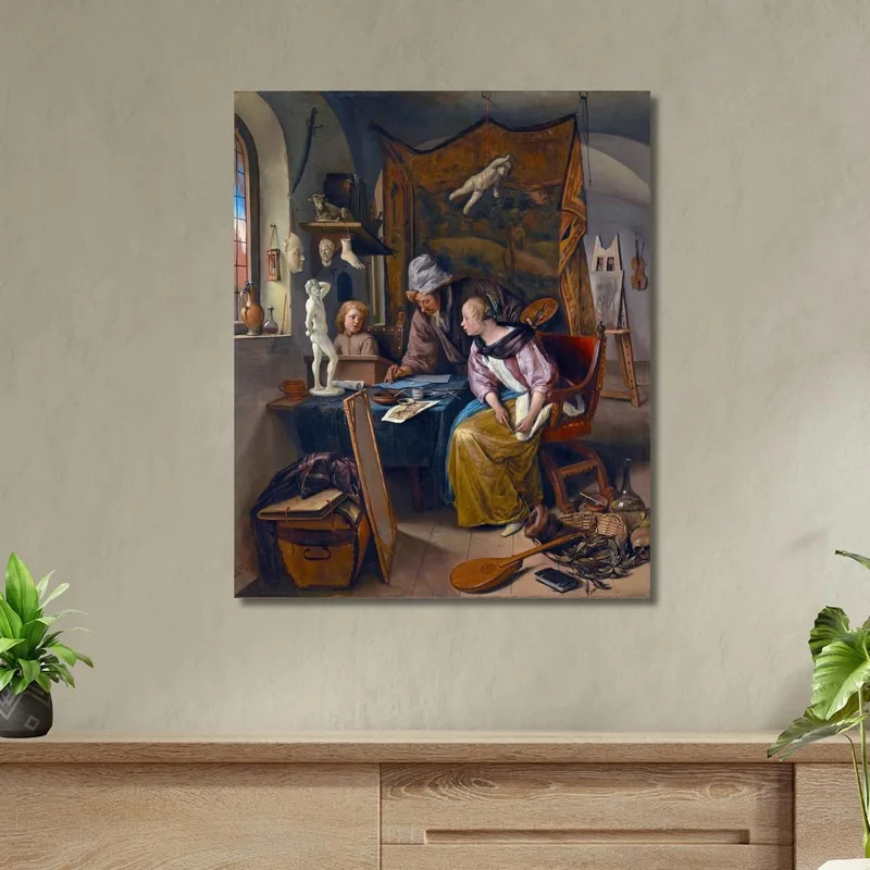 The Drawing Lesson Jan Steen