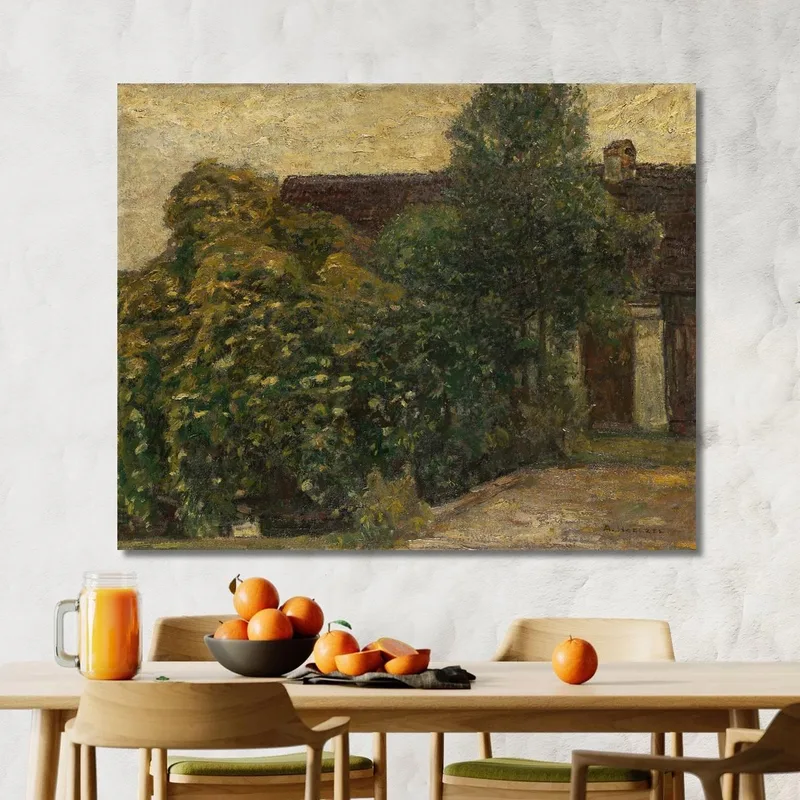 Trees In Front Of The House Adolf Hölzel
