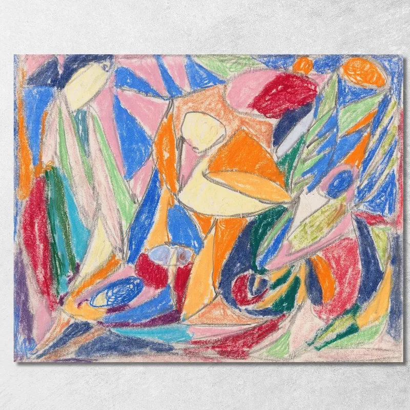 Senza Titolo 2 Adolf Hölzel quadro stampa su tela