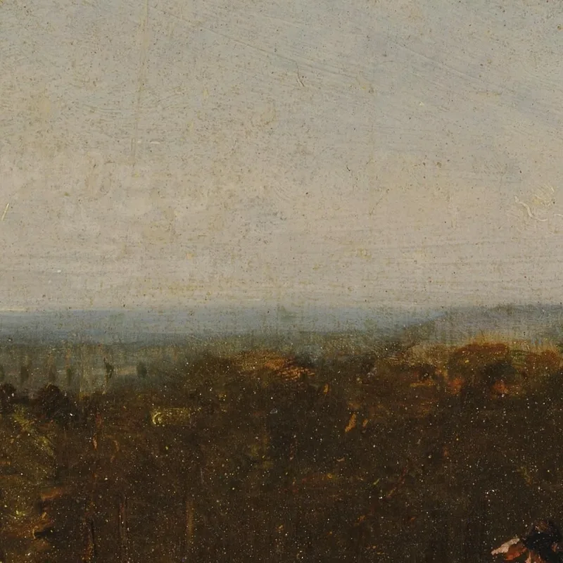 Un Berger Dans Un Paysage Regardant Vers Dedham Vale En Direction De Langham John Constable