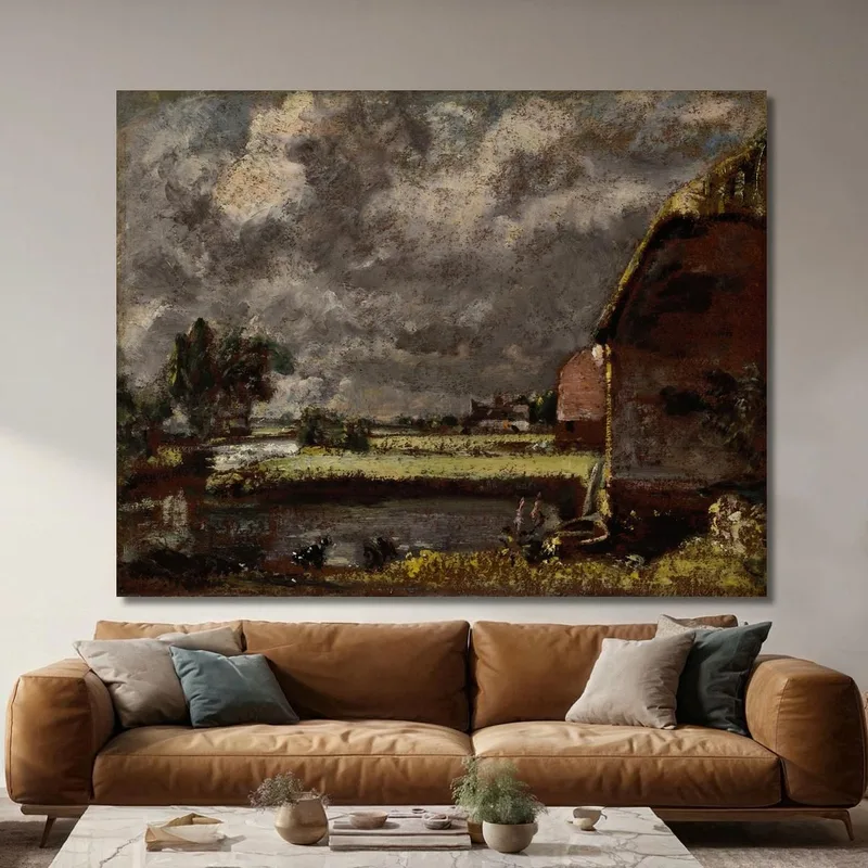 Eine Ansicht Am Ufer Des Flusses Stour John Constable