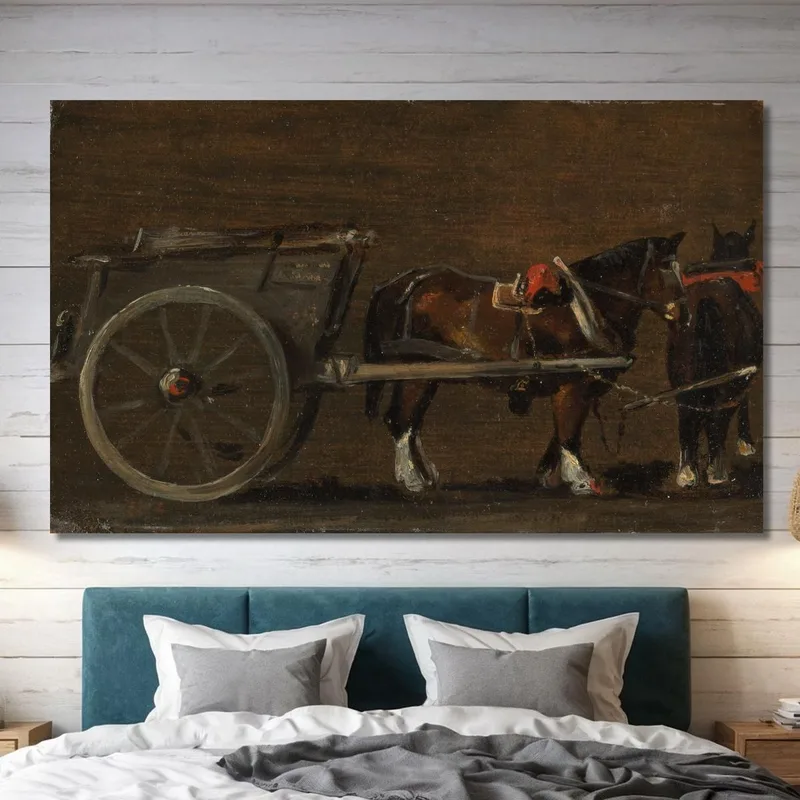 Cheval Et Charrette John Constable