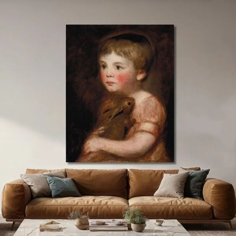 Miss Lewis Con Un Coniglio John Constable