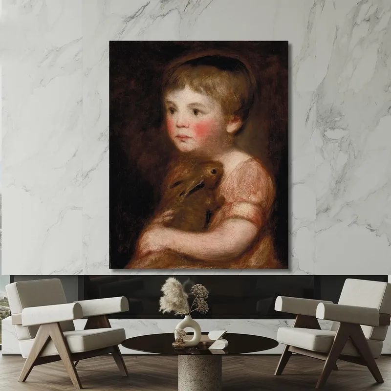 Miss Lewis Con Un Coniglio John Constable