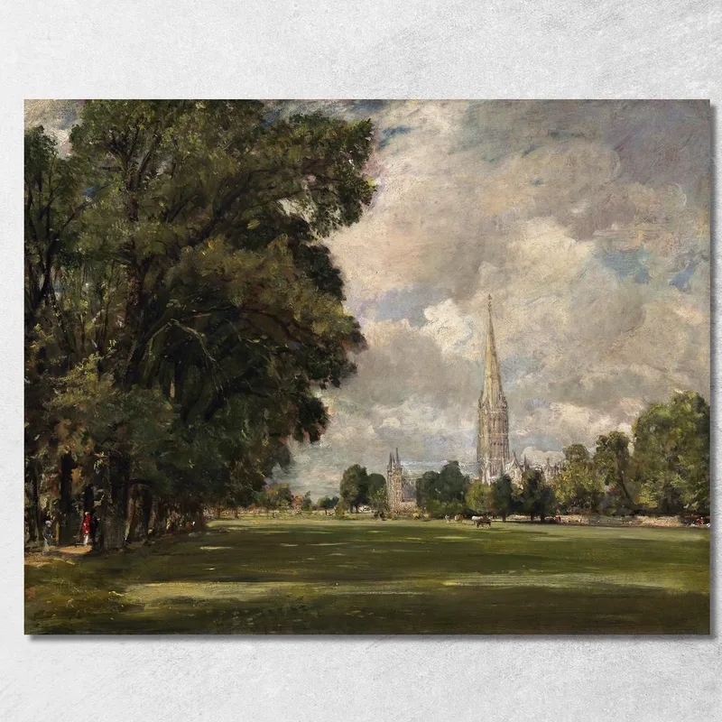 Cathédrale De Salisbury Depuis Lower Marsh Close John Constable