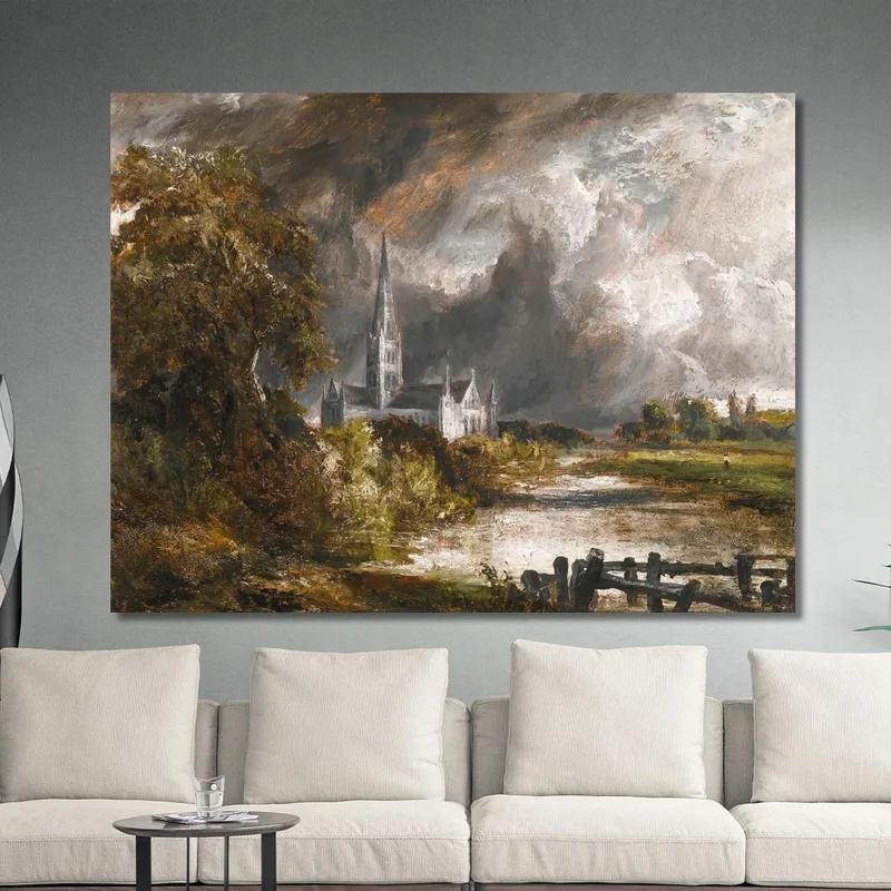 Catedral De Salisbury Desde Los Prados John Constable