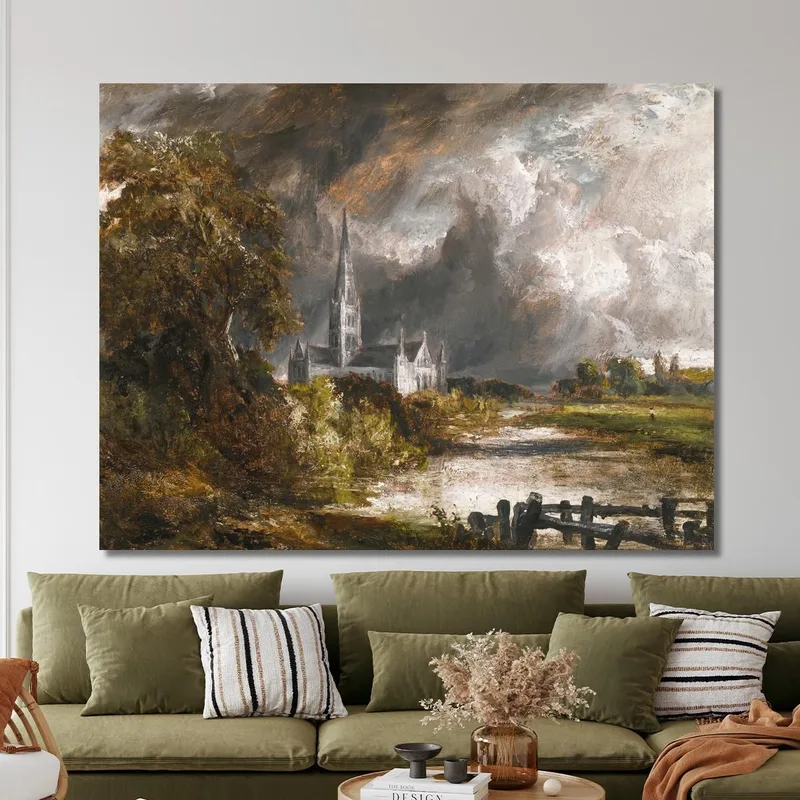 Catedral De Salisbury Desde Los Prados John Constable