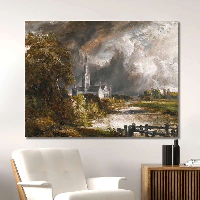 Catedral De Salisbury Desde Los Prados John Constable