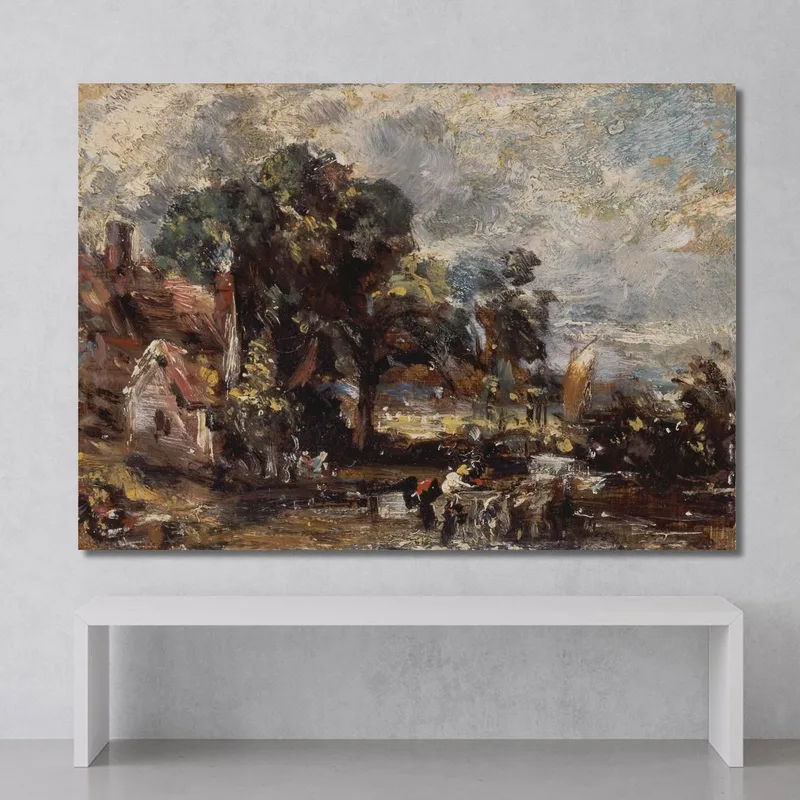 Schizzo Per "Il Carro Di Fieno" John Constable