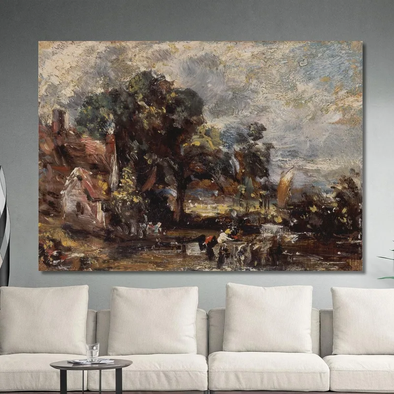 Schizzo Per "Il Carro Di Fieno" John Constable